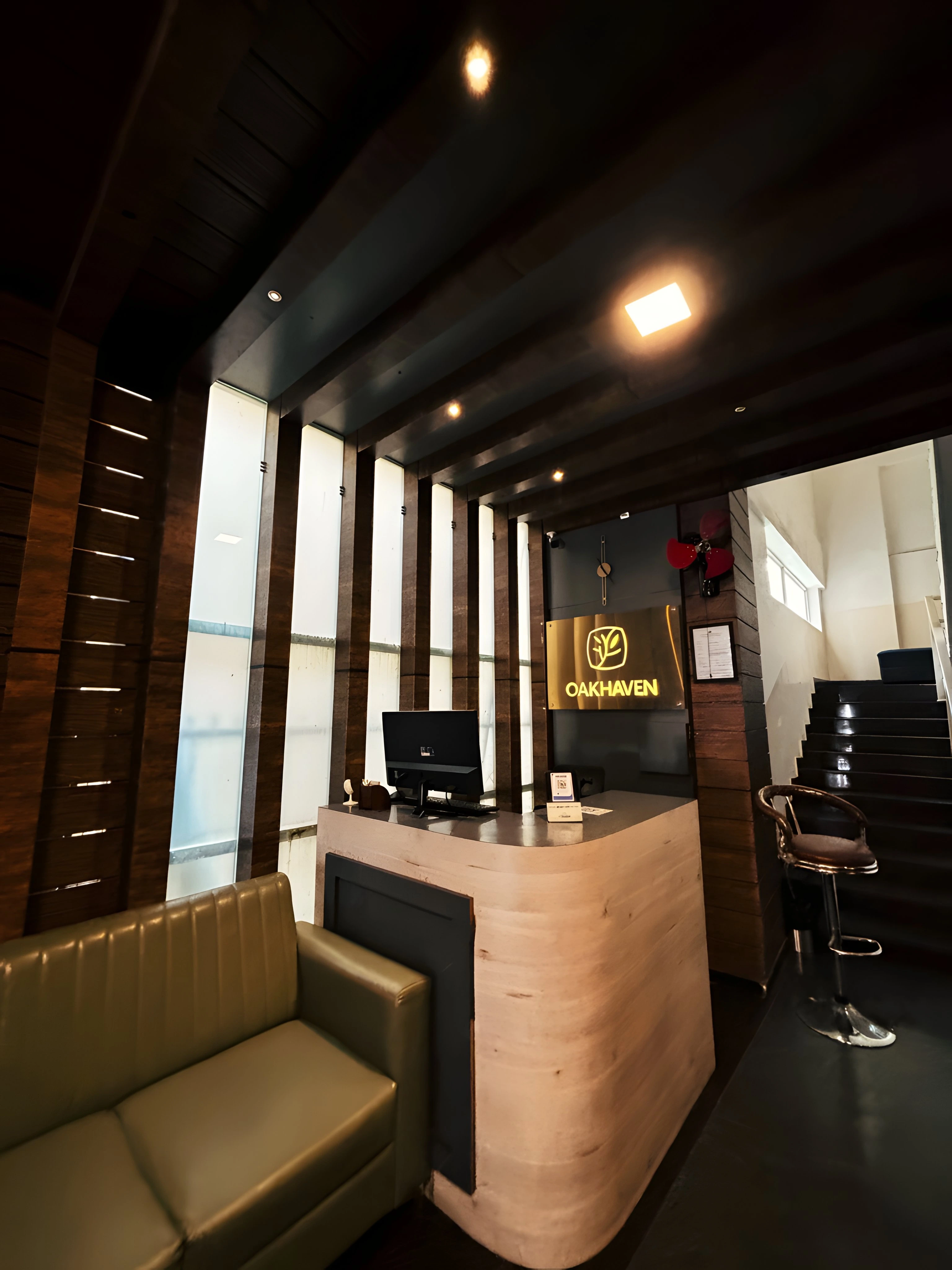 OakHaven service apartments reception area